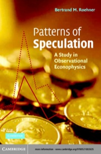 Cover image: Patterns of Speculation 1st edition 9780521802635