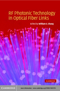 表紙画像: RF Photonic Technology in Optical Fiber Links 1st edition 9780521037082