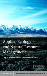 Imagen de portada: Applied Ecology and Natural Resource Management 1st edition 9780521811279