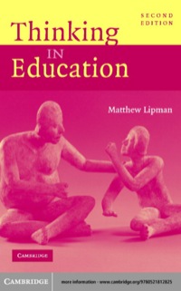 Cover image: Thinking in Education 2nd edition 9780521812825