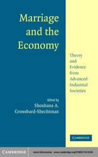 صورة الغلاف: Marriage and the Economy 1st edition 9780521814546