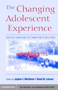 Imagen de portada: The Changing Adolescent Experience 1st edition 9780521814805