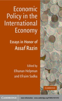Titelbild: Economic Policy in the International Economy 1st edition 9780521815192