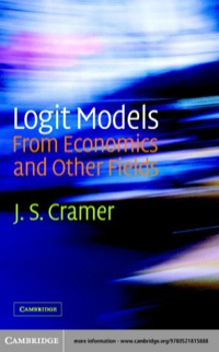 表紙画像: Logit Models from Economics and Other Fields 1st edition 9780521815888