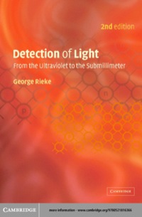 صورة الغلاف: Detection of Light 2nd edition 9780521017107