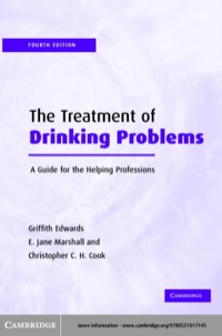 Cover image: The Treatment of Drinking Problems 4th edition 9780521017145