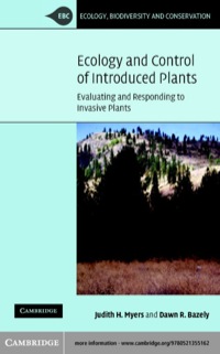 Titelbild: Ecology and Control of Introduced Plants 1st edition 9780521355162