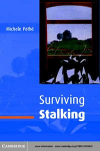 Cover image: Surviving Stalking 1st edition 9780521009645
