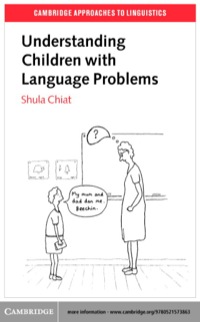 Imagen de portada: Understanding Children with Language Problems 1st edition 9780521573863