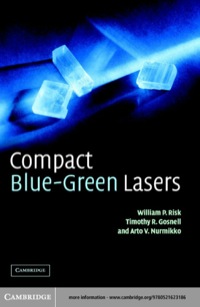 صورة الغلاف: Compact Blue-Green Lasers 1st edition 9780521623186