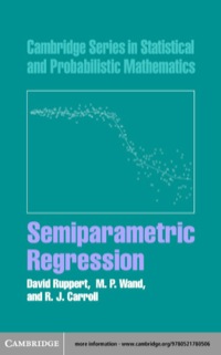 Imagen de portada: Semiparametric Regression 1st edition 9780521780506