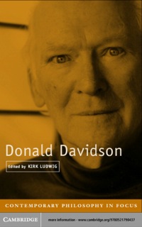 Cover image: Donald Davidson 1st edition 9780521790437