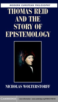 Cover image: Thomas Reid and the Story of Epistemology 1st edition 9780521539302