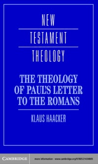 Cover image: The Theology of Paul's Letter to the Romans 1st edition 9780521434805