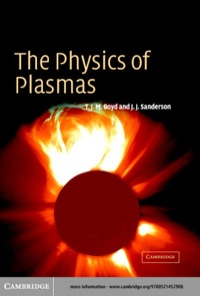 Cover image: The Physics of Plasmas 1st edition 9780521459129