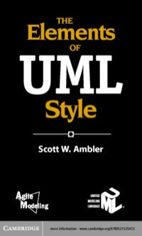 Imagen de portada: The Elements of UML™ Style 1st edition 9780521525473