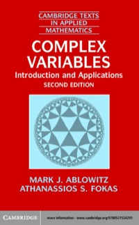 Cover image: Complex Variables 2nd edition 9780521534291