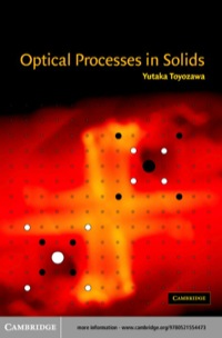 Cover image: Optical Processes in Solids 1st edition 9780521556057