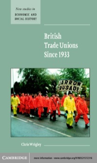 Titelbild: British Trade Unions since 1933 1st edition 9780521572316