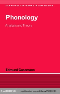 Imagen de portada: Phonology 1st edition 9780521574280