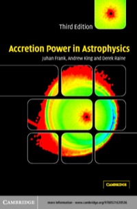 Imagen de portada: Accretion Power in Astrophysics 3rd edition 9780521629577
