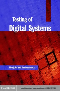 Imagen de portada: Testing of Digital Systems 1st edition 9780521773560