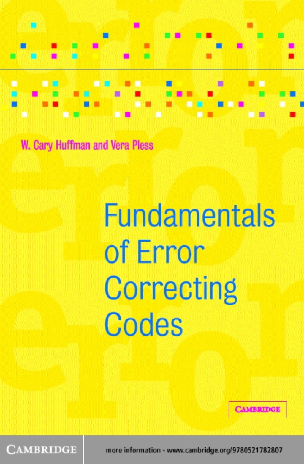 Fundamentals of Error-Correcting Codes 1st Edition