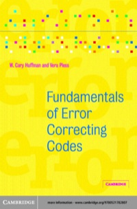 Imagen de portada: Fundamentals of Error-Correcting Codes 1st edition 9780521131704