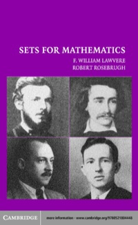 Imagen de portada: Sets for Mathematics 1st edition 9780521804448