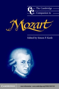 Imagen de portada: The Cambridge Companion to Mozart 9780521001922