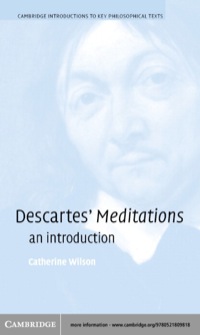 Cover image: Descartes's Meditations 1st edition 9780521809818