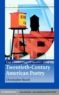 Imagen de portada: The Cambridge Introduction to Twentieth-Century American Poetry 1st edition 9780521814690