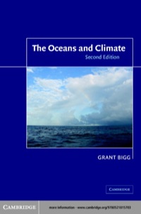 Cover image: The Oceans and Climate 2nd edition 9780521016346