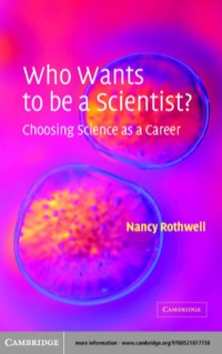 表紙画像: Who Wants to be a Scientist? 1st edition 9780521817738