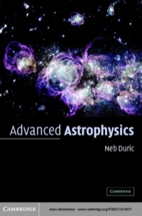 Cover image: Advanced Astrophysics 1st edition 9780521819671