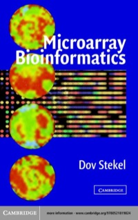 Omslagafbeelding: Microarray Bioinformatics 1st edition 9780521525879