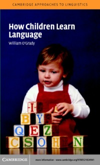 Titelbild: How Children Learn Language 1st edition 9780521531924