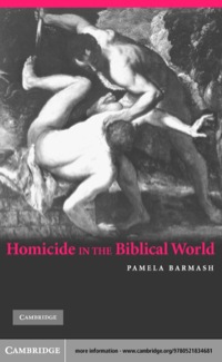 Cover image: Homicide in the Biblical World 1st edition 9780521834681