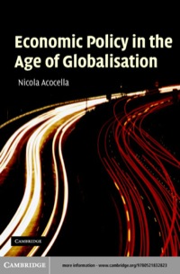 صورة الغلاف: Economic Policy in the Age of Globalisation 1st edition 9780521832823