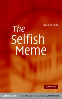 Cover image: The Selfish Meme 1st edition 9780521844529