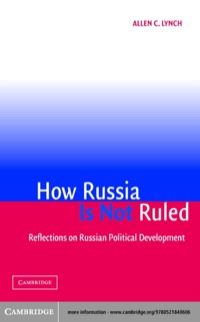 صورة الغلاف: How Russia Is Not Ruled 1st edition 9780521840606