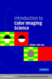 Imagen de portada: Introduction to Color Imaging Science 1st edition 9780521843881