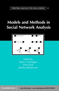 Imagen de portada: Models and Methods in Social Network Analysis 1st edition 9780521809597
