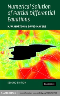 Cover image: Numerical Solution of Partial Differential Equations 2nd edition 9780521607933