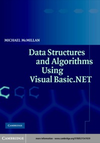 Imagen de portada: Data Structures and Algorithms Using Visual Basic.NET 1st edition 9780521547659