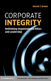 صورة الغلاف: Corporate Integrity 1st edition 9780521606578