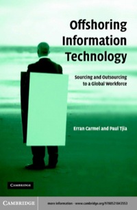 表紙画像: Offshoring Information Technology 1st edition 9780521843553
