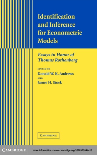 Cover image: Identification and Inference for Econometric Models 1st edition 9780521844413