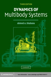 Cover image: Dynamics of Multibody Systems 3rd edition 9780521850117