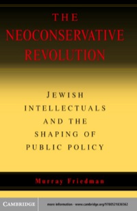 Cover image: The Neoconservative Revolution 1st edition 9780521836562